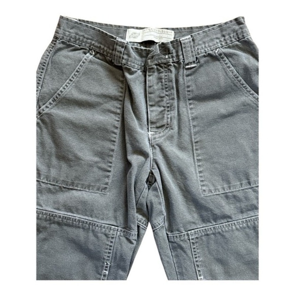 Vintage American Eagle Cargo  Size 0 Button Fly Y2K 90s Hip‎ Hop Gray